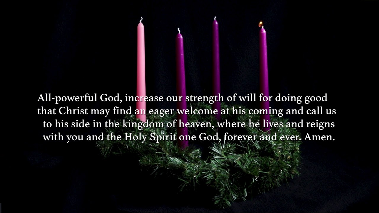 Prayers for the first week of Advent: Lighting the Advent wreath