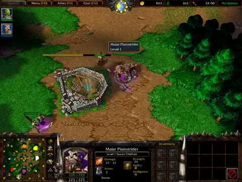warcraft 3 Replay Team of 4 v4 POV - player RM-WuTangSon All Orc - 3 BM 1 AFK 2