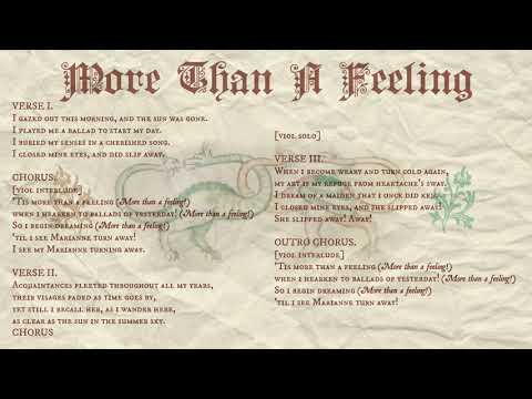 More Than A Feeling (Boston Bardcore)