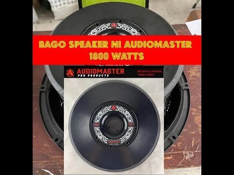 Audiomaster Pro Battle Speaker TRIBAL SERIES TAGUBTOB 18.2 1800watts RMS  Suwoofer speaker
