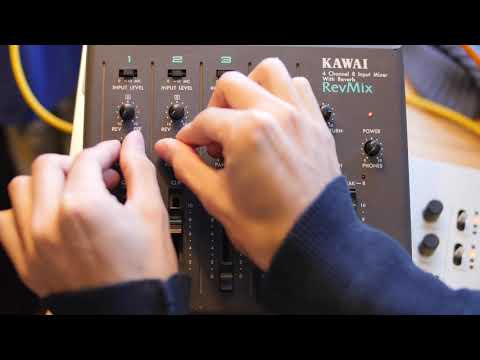 Kawai RevMix 4 Channel 8 Input Analog Mixer On-Board Reverb Effects image 5