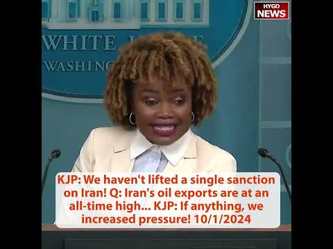 KJP: We haven't lifted a single sanction on Iran! Q: Iran exports all-time high; Sullivan escalatio