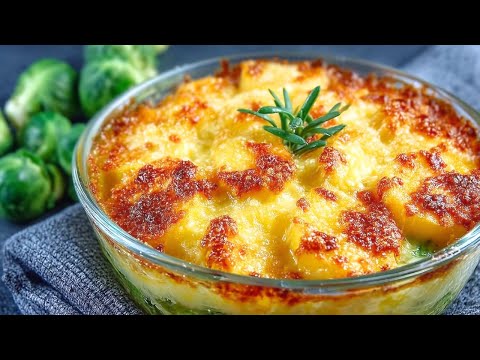 Dieser Rosenkohl Auflauf ist so lecker, dass ich den jeden Tag mache! Rosenkohl Kartoffel Gratin