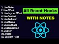 Master All React Hooks In Hindi 2025 Complete Guide With Notes Real World Examples
