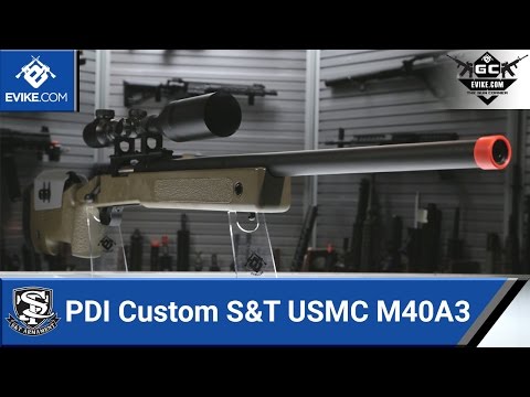 PDI Custom S&T USMC M40A3 Sniper Rifle [The Gun Corner] - Airsoft Evike.com