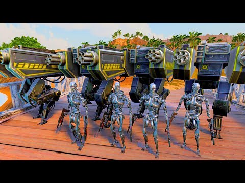 TERMINATORS & T-45 SHOTGUN DEFEND THE BRIDGE FROM 3,000,000 SUCCUBUS & DARK ZOMBIES | UEBS 2 |