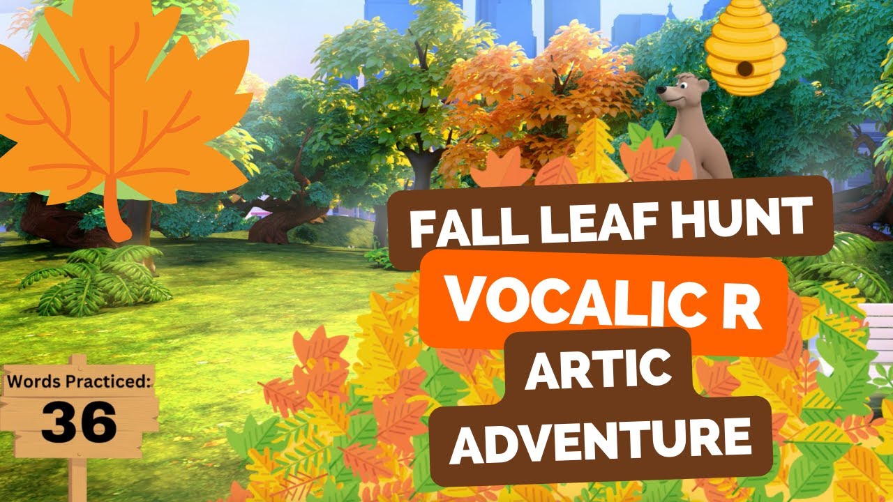 Vocalic R Fall Honey Quest | Free Speech-Language Pathology Articulation for the Vowelized R Sound