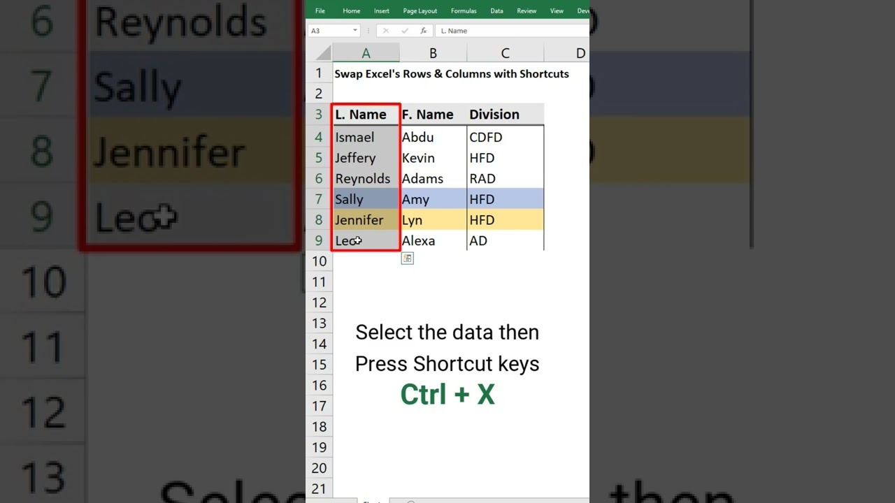 SWAP Excel Rows & Columns 10x FASTER