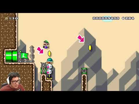 Desert koopa jumps - Super Mario Maker 2