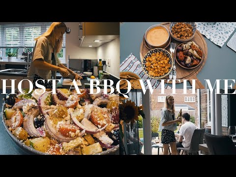 HOST A BBQ WITH ME - Hosting Hacks - The BEST Greek Salad Recipe - Hostess with the Mostest