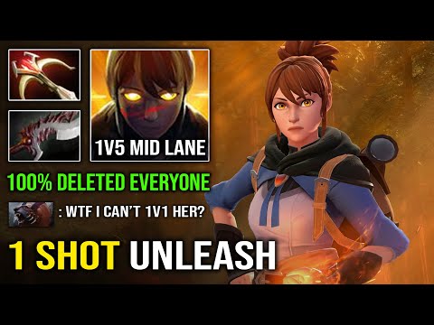DON'T Underestimate Mid Marci in 7.32c | WTF 1 Shot Unleash DPS Even Ursa Can't Stand 1v1 Her Dota 2