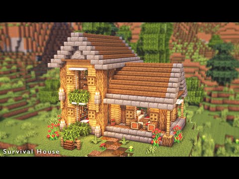 Minecraft | How to Build a Cozy Survival House | Tutorial