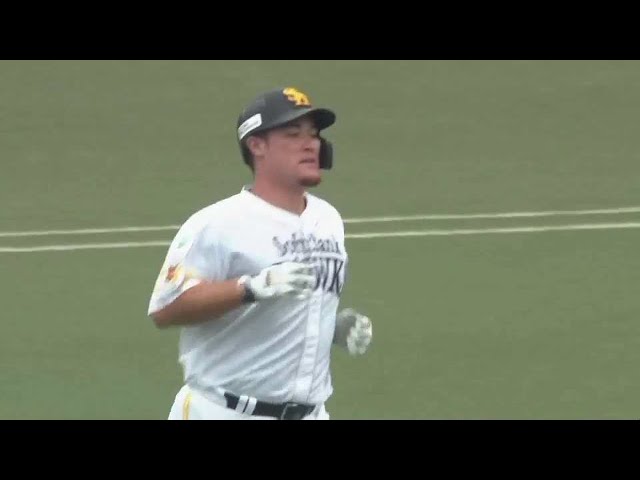 【ファーム】ホークス・リチャード バックスクリーン左への先制ソロホームラン!! 2023年5月4日 福岡ソフトバンクホークス 対 阪神タイガース