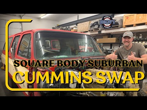 Square Body Suburban Cummins Swap Part 1 (ASMR for car guys)