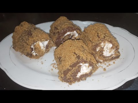 لقمة الباشا التركية ❤️ بذوق الشكولاتة حلوى بدون فرن في غاية الروعه