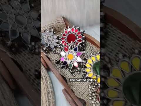 Afghani mirror  #earrings #jewellery #shortsvideo #indianjewellery #trending #shorts earrings ♥️