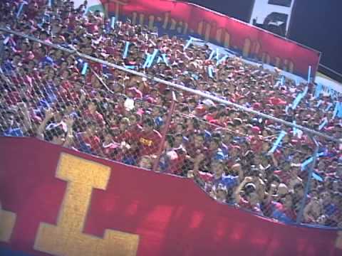 "EL COLOR DE LA SEMIFINAL FAS 1-0 J. INDEPENDIENTE" Barra: Turba Roja &bull; Club: Deportivo FAS