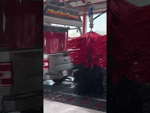 Car wash tunnel car wash POV at Tommy's Express