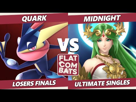 Flat Combats 4 Losers Finals - Quark (Greninja) Vs. Midnight (Palutena) SSBU Smash Ultimate