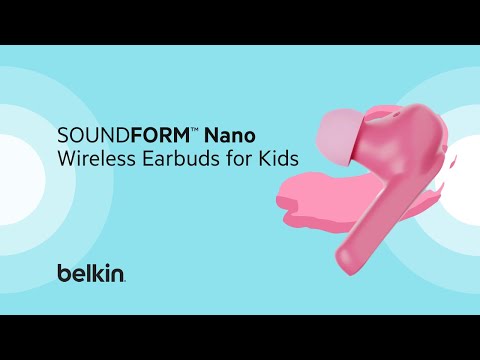 Ausinės Belkin - SOUNDFORM Nano True Belaidės Earbuds skirta Kids video