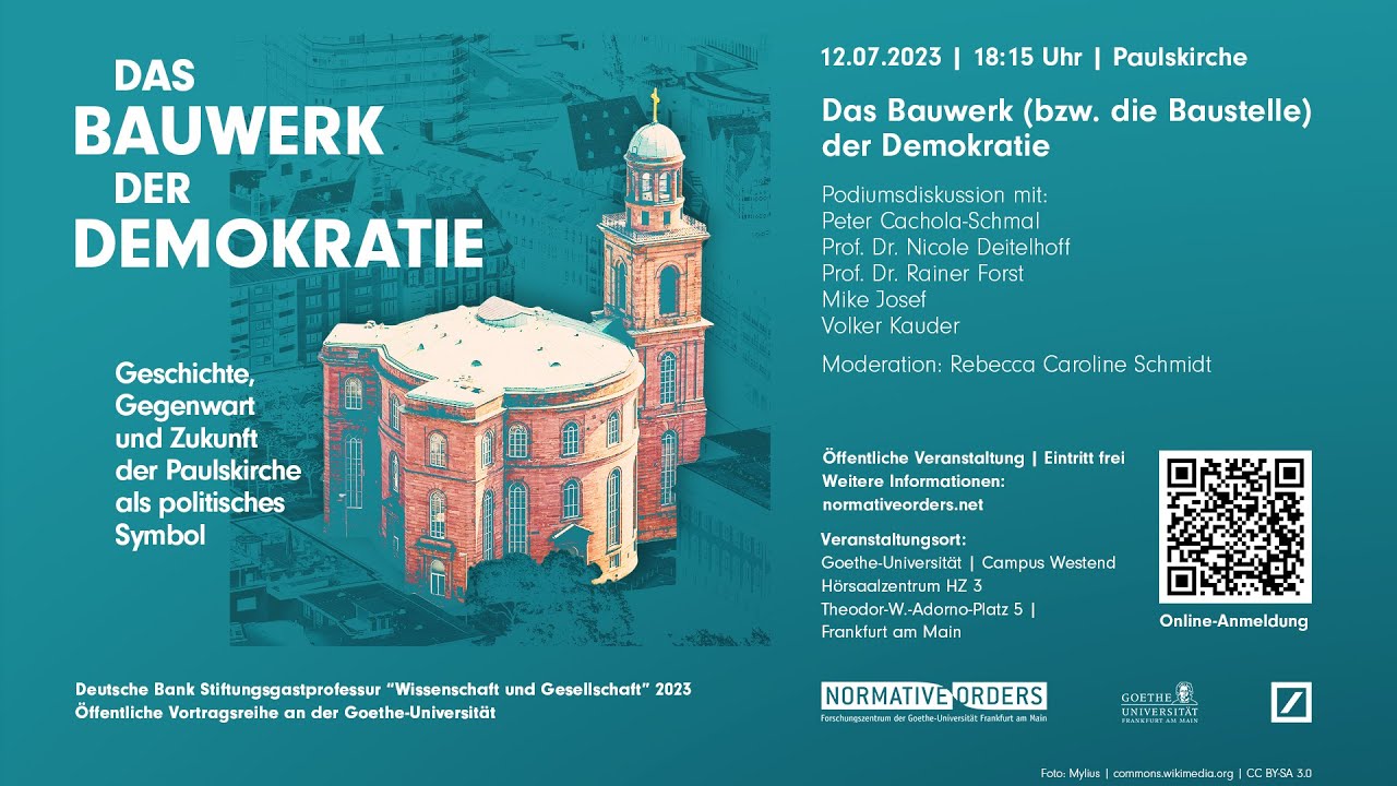 Das Bauwerk (bzw. die Baustelle) der Demokratie