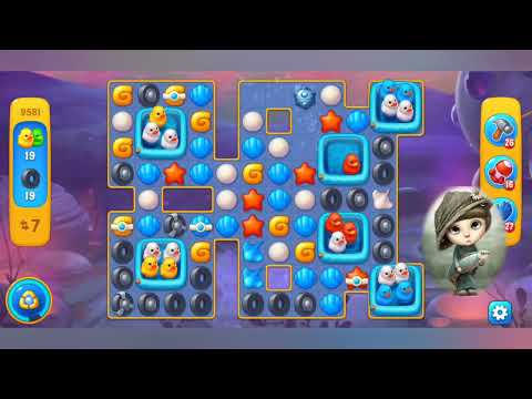 Fishdom 2022, no Boosters, 9581  level  -  прохождение без бустеров,  9581  уровень.