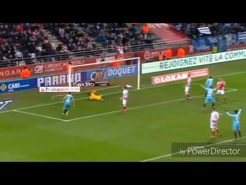 Reims 2-1 OM. But de Clinton Njie