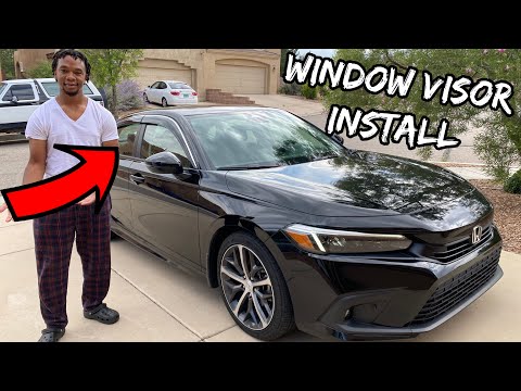 Installing Door Visor's on my 2022 Honda Civic Touring