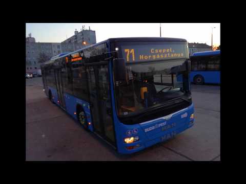 71-es Busz. ARRIVA. MAN Lion's City A21. (Cockpit View) Budapest. 2019.
