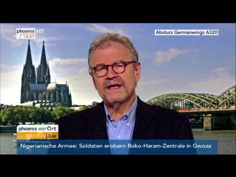 Flugzeugabsturz: Horst Kläuser mit einer Einschätzung am 27.03.2015