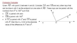 Protractor Postulate