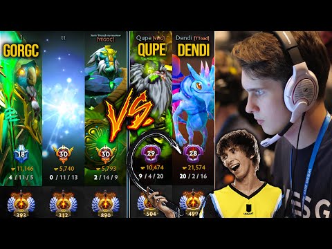 Epic Grandmasters vs Masters!!! When Best Pos4 Pudge QUPE and DENDI Legendary Butcher in A Team