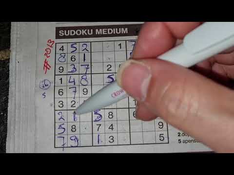 Full Lockdown started! (#2013) Medium Sudoku puzzle. 12-15-2020