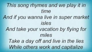 Flipper - Living For The Depression Lyrics