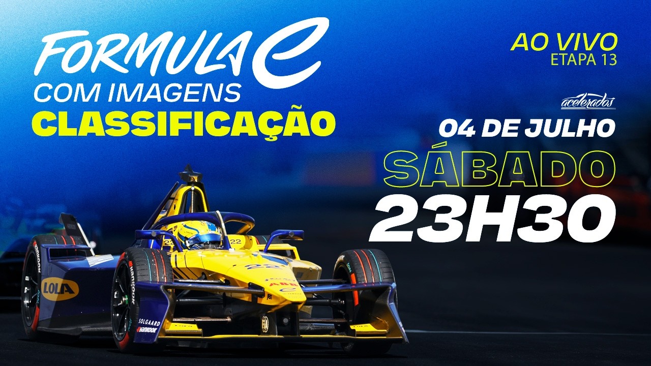 FÓRMULA E - AO VIVO E COM IMAGENS - CLASSIFICAÇÃO - E-PRIX DE SHANGHAI - CHINA - 23H30