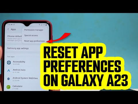 How To Reset App Preferences On A Samsung Galaxy A23
