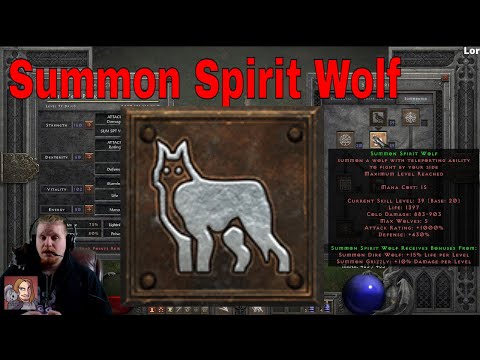 D2R Skills & Abilities - Summon Spirit Wolf (Druid Summoning Tree)