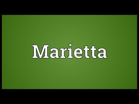 Marietta Meaning