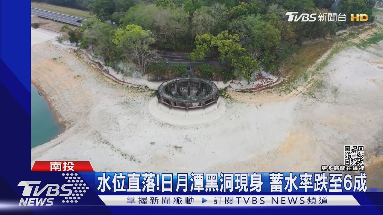 水位直落!日月潭黑洞現身 蓄水率跌至6成