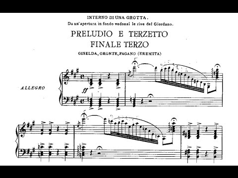 Verdi, I lombardi alla prima crociata - Preludio e Terzetto finale III (score)