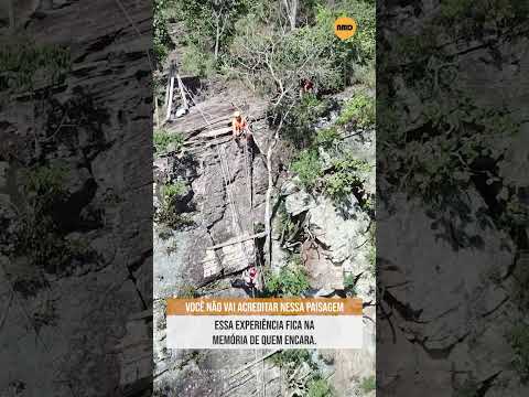 Você encararia esse desafio? Responde nos comentários. #saltocorumba #drone #goiás #natureza