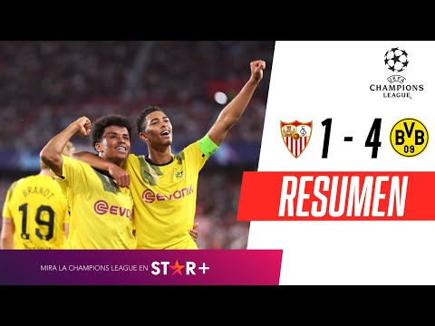 Video: Sevilla se complica al caer goleado 4-1 en casa ante Borussia Dortmund
