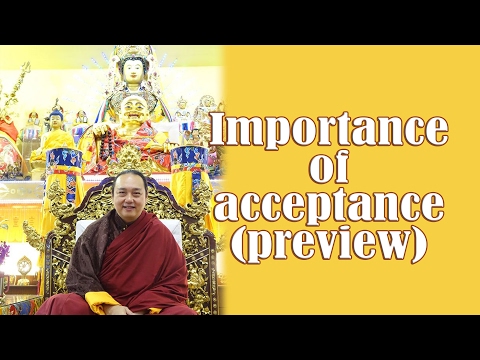 Teaching Preview for 09 Feb 2017 - Importance of acceptance