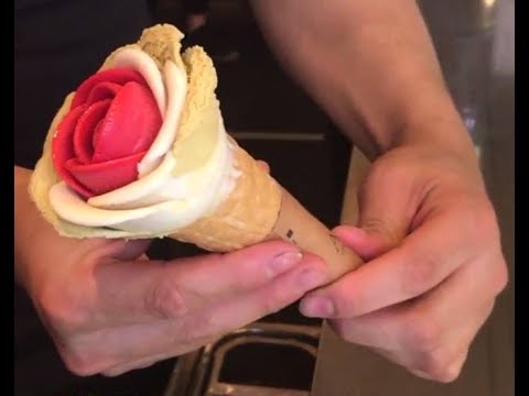 Come si Fa un Cono Gelato a Forma di Rosa? Scopritelo con Noi!