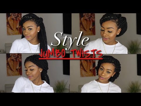 How to Style Jumbo Senegalese Twists/Box Braids | 6...