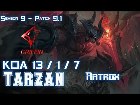 GRF Tarzan AATROX vs PANTHEON Jungle - Patch 9.1 KR Ranked