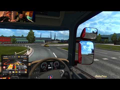 ETS2 1.36 Euro Truck Simulator 2 Gameplay -  Driving from Sheffield to Newcastle UK