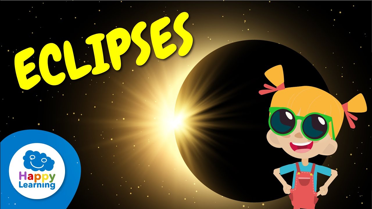 LOS ECLIPSES | ASTRONOMÍA PARA NIÑOS | Happy Learning ☀️🌗 🌏