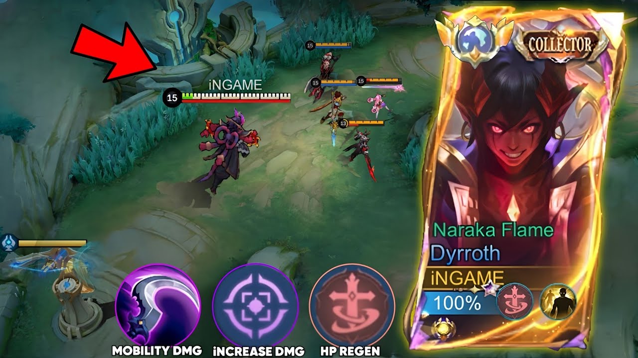 DYRROTH BROKEN ITEM AND EMBLEM GUIDE PERFECT FOR SOLO RANK 99.9% EFFECTIVE THAT YOU MUST TRY!!