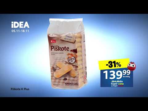 IDEA | Sniženo više od 3 500 proizvoda uz Super karticu 5.11 - 18.11.2018.